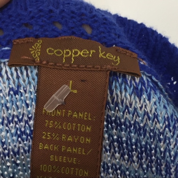 Copper Key Blue Stripe Sweater. - Picture 5 of 7